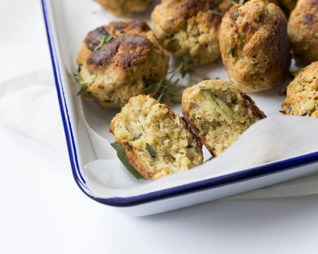 Vegetarian Christmas Stuffing Balls Crisp