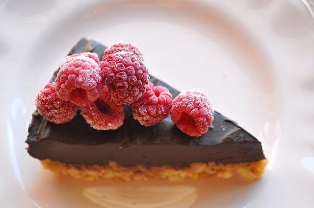 rich chocolate no bake healthy pie