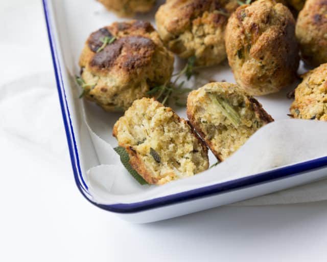 Thyme and sage stuffing balls